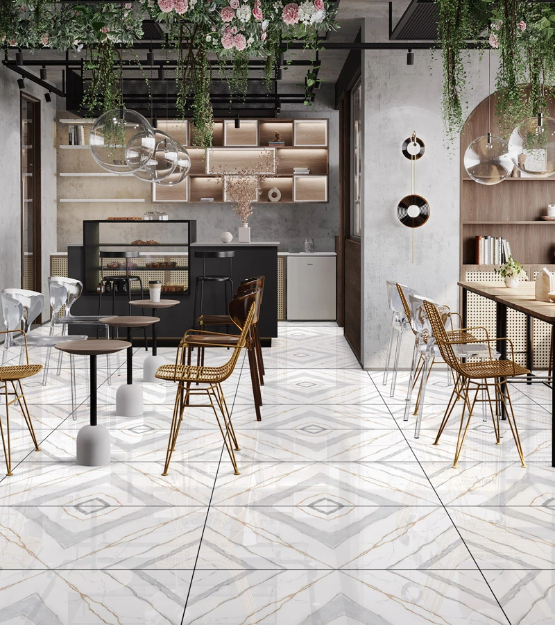 ceramic tile flooring white